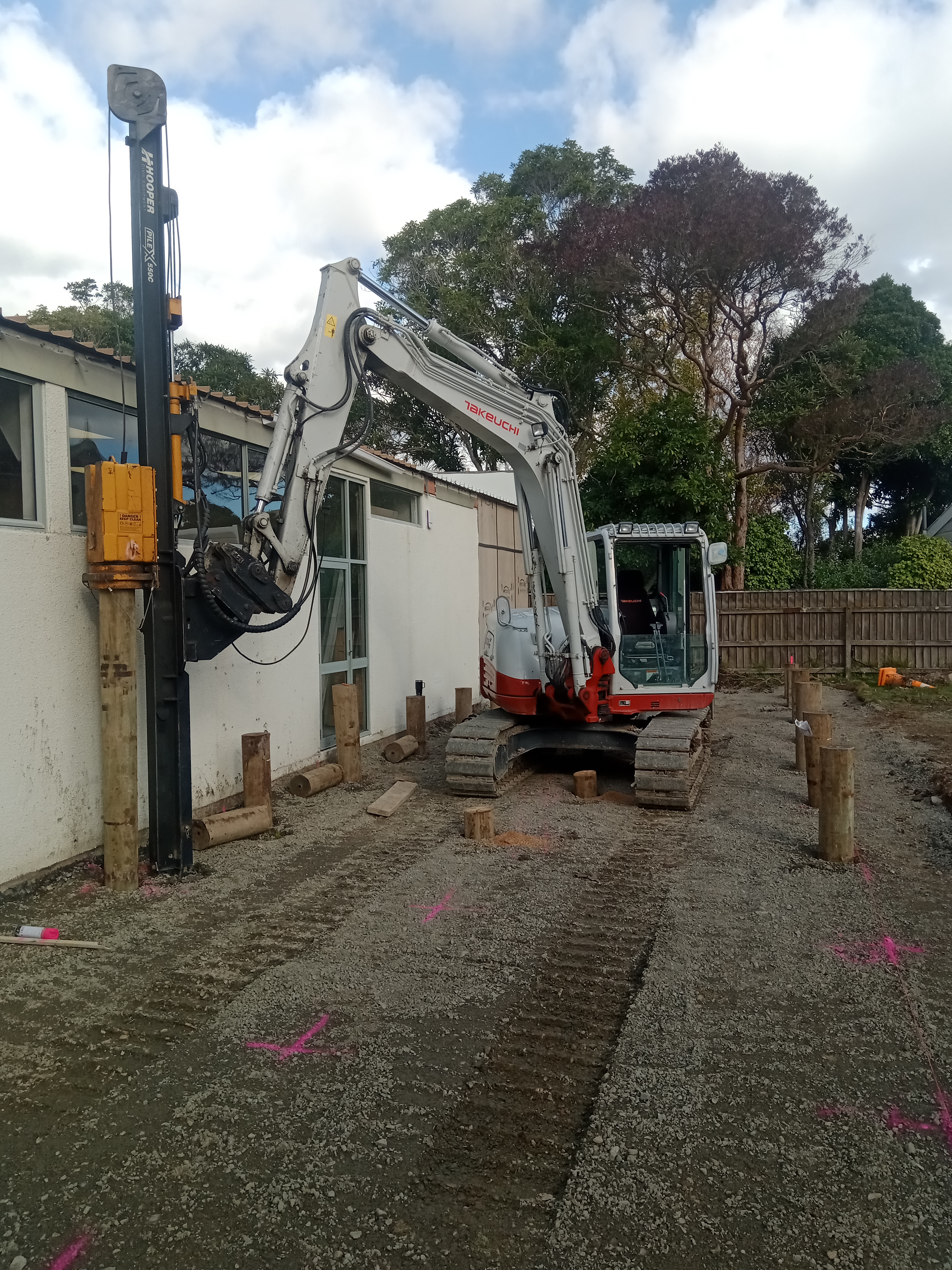 Piling at St James Church Lower Hutt 2